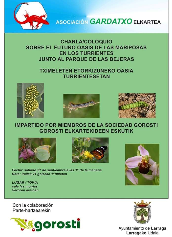 Charla sobre el futuro oasis de mariposas en Larraga